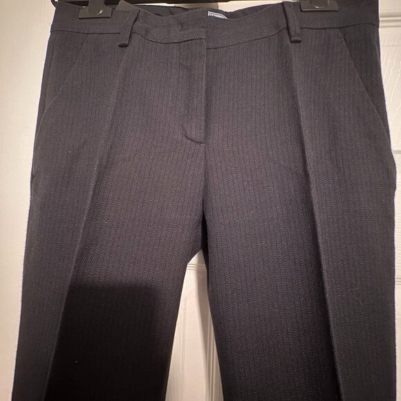 Prada Trousers Cotton/Wool Blend Textured Striped Fabric like new - Picture 2 of 10